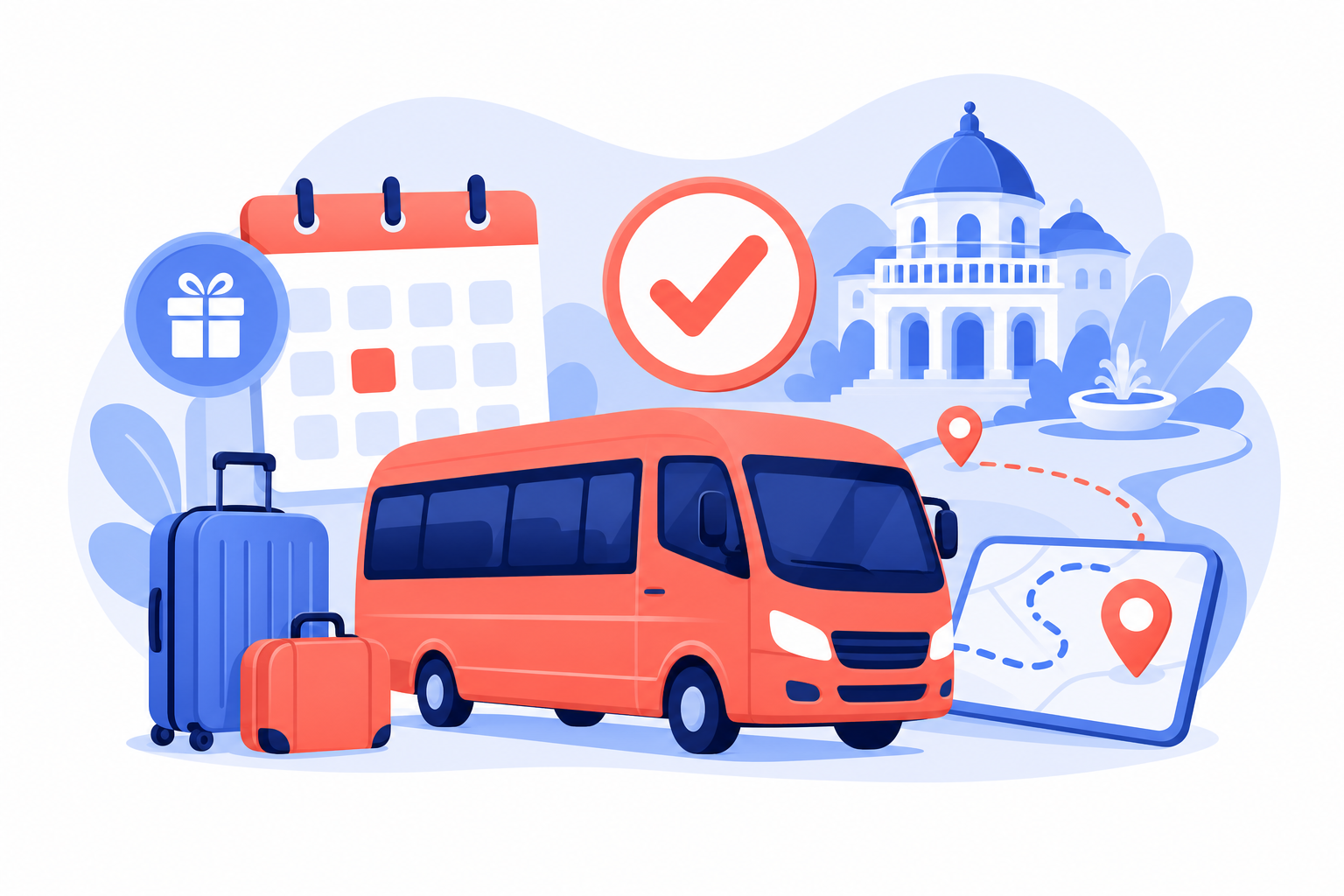 Групповой трансфер JANZEN REISE к курортному санаторию