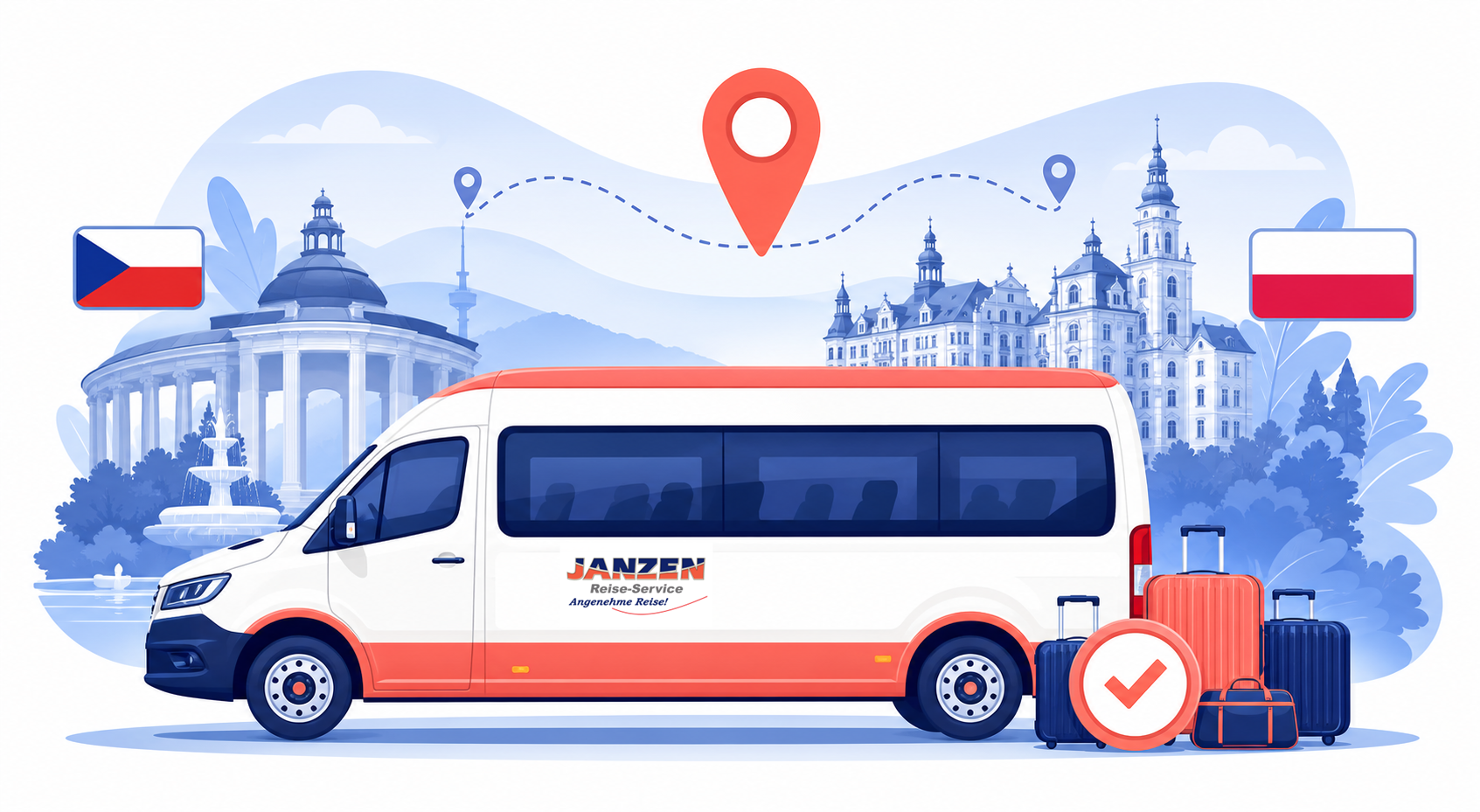 Акция JANZEN REISE: бесплатный групповой трансфер в Чехию и Польшу